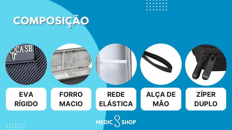 Case Estojo Para Estetoscópio e Produtos Medicos - Stethocase